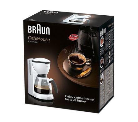 Крапельна кавоварка Braun CaféHouse PurAroma KF 520/1 WH
