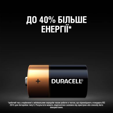 Батарейки DURACELL Basic С 1.5V LR14 2шт (5000394052529)