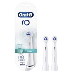 Насадка для зубної щітки Oral-B Braun iO Specialised Clean (для брекетів та имплантів) iO RB TG-2 white (біла) 2 шт