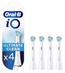 Насадка для зубної щітки Oral-B Braun iO Ultimate Clean (Максимальне очищення) iO RB-4 white (біла) 4 шт