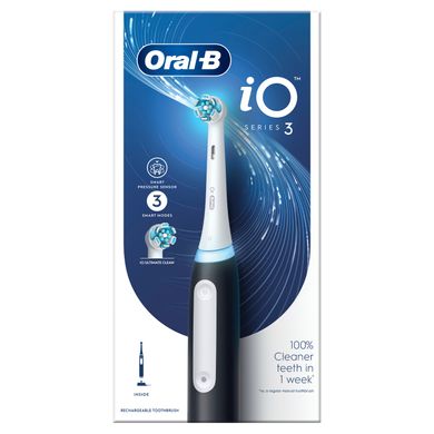 Зубна щітка Oral-B Braun iO Series 3 iOG3.1A6.0 Matt Black (Чорна)