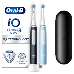 Набір зубних щіток Oral-B Braun iO Series 3 Duo iOG3d.2i6.2K black (чорна) + blue (блакитна)