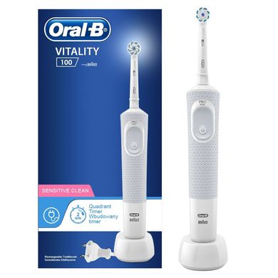 Зубна щітка Oral-B Vitality D100 PRO Sensitive Clean white (біла)