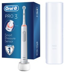 Зубная щетка Oral-B Pro 3 3500 D505.513.3 Sensitive clean white (белая) + футляр