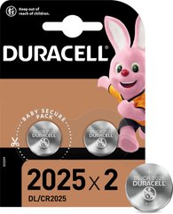Батарейки DURACELL Specialty Литиевая тип "таблетка" 3V 2025 2 шт (5000394045514)