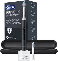 Зубная звуковая щетка Oral-B Pulsonic Slim Luxe 4500 S411.526.3X black (черная) + футляр