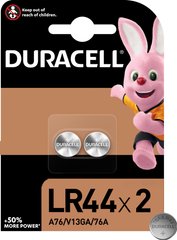 Батарейки спеціалізовані DURACELL 1.5 V LR44 2шт (5000394504424)