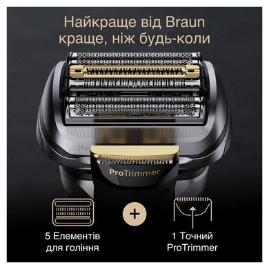 Електробритва Braun Series 9 Pro + 9510s black Wet&Dry