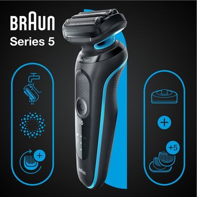 Електробритва Braun Series 5 51-M4500cs BLACK / MINT Wet&Dry