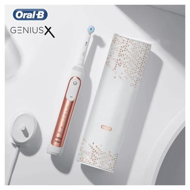Зубна щітка Oral-B Genius X 20000N Rose Gold (Рожеве золото) D706.515.6X
