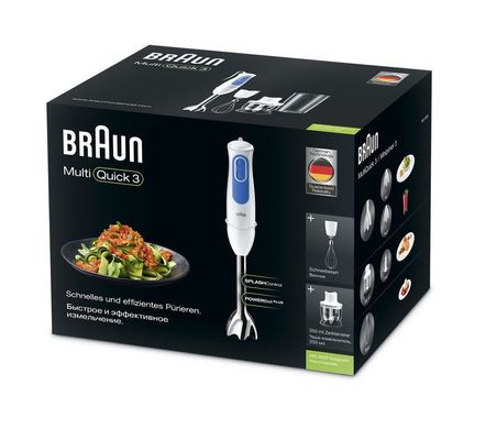 Погружной блендер Braun MultiQuick 3 MQ 3025 WH Spaghetti