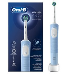 Зубна щітка Oral-B Vitality D100 Pro Protect X Clean CrossAction Vapor Blue (D103.413.3) (блакитна)