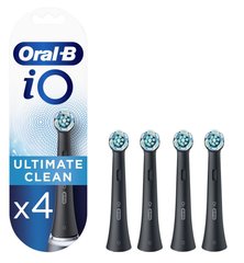 Насадка для зубної щітки Oral-B Braun iO Ultimate Clean (Максимальне очищення) iO RB-4 black (чорна) 4 шт
