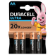 Батарейки DURACELL Ultra Power AA 1.5V LR6 4шт (5000394062573)