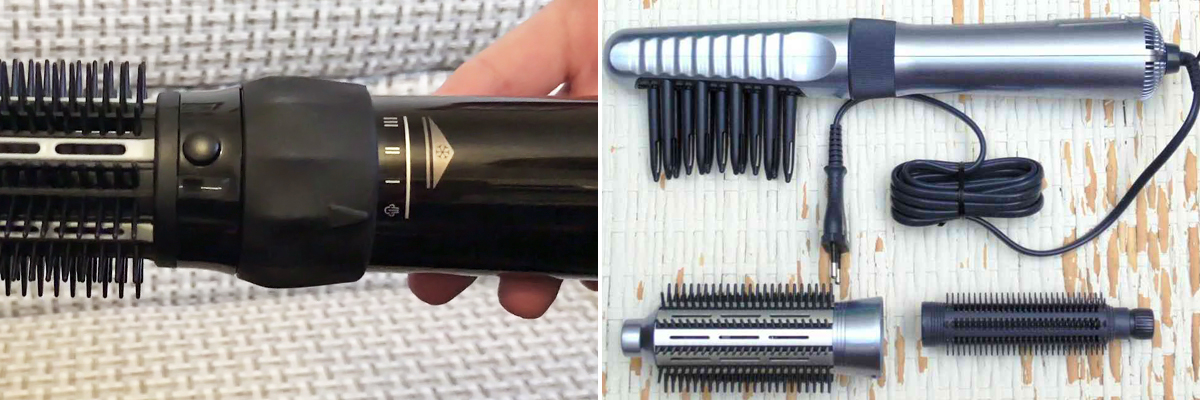 Электрорасческа для укладки волос браун