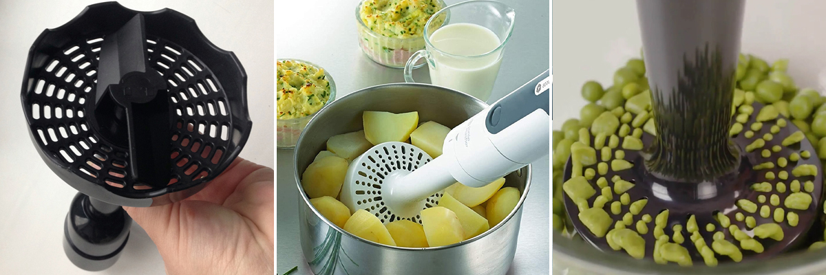 использование специальной насадки для приготовления картофельного пюре