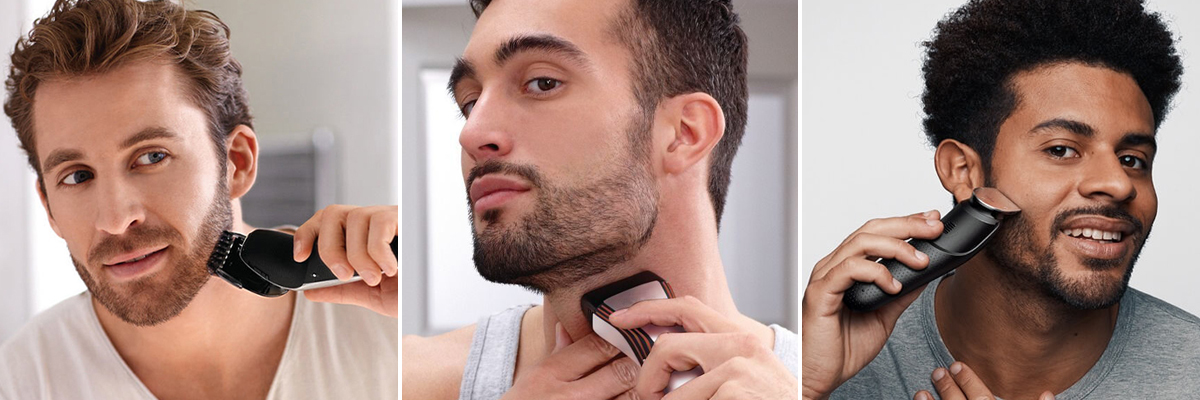 етапи гоління бороди тримером